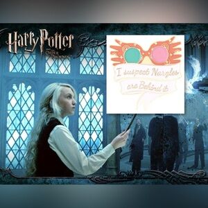 $2 MOVIE STAINLESS STEEL AND ENAMEL BROOCH PIN. NEW. $2 WITH ANY $10 ORDER OR MO